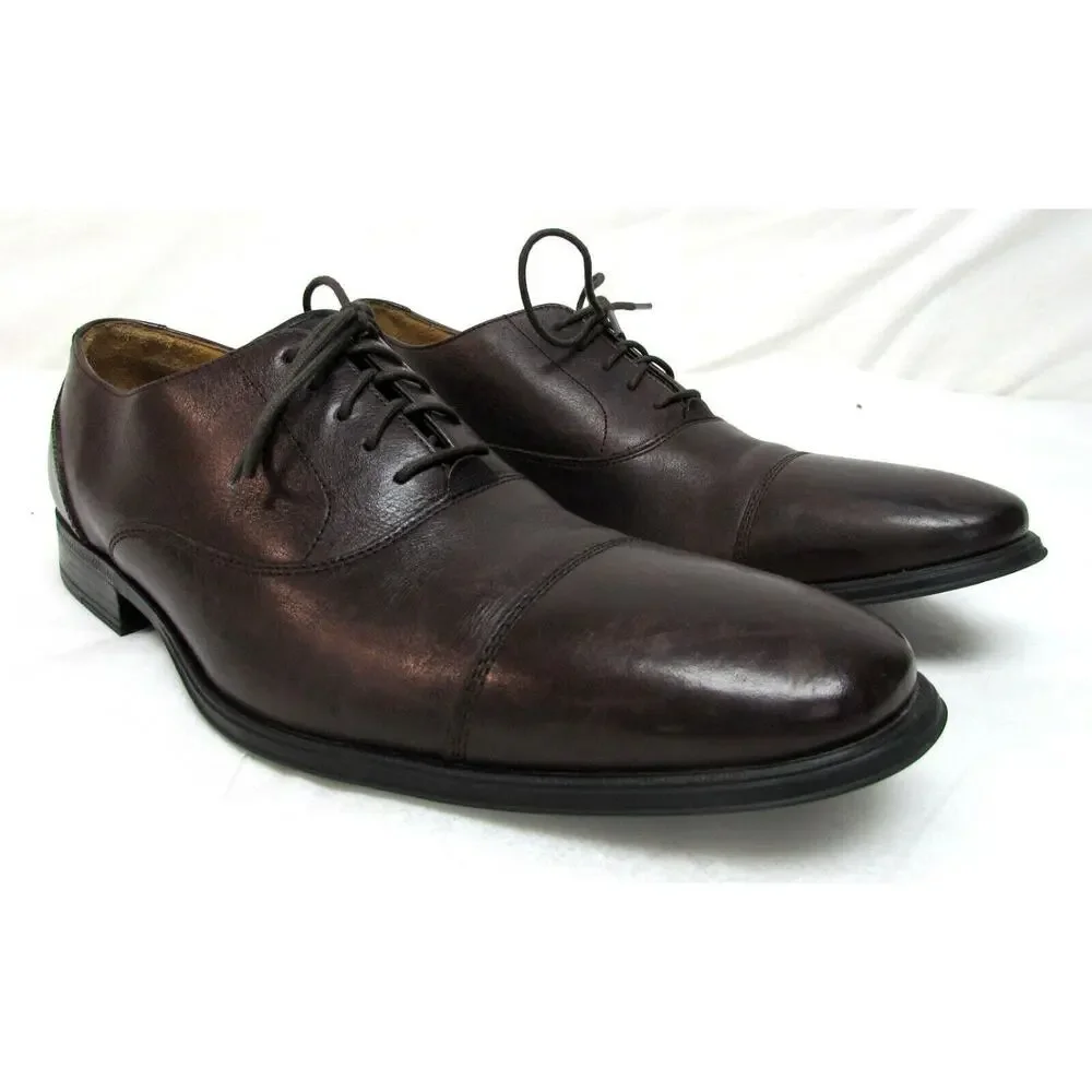 Cole Haan men's size 11 M brown leather loafers comfort dress shoe
